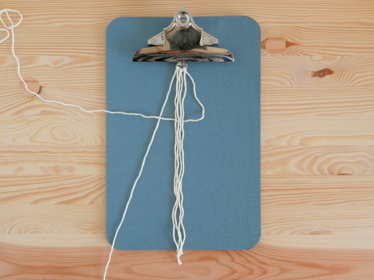 technique nouage corde macramé objet suspendu facile