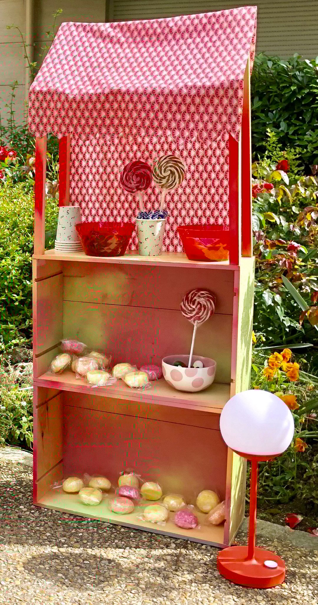 bar à bonbon à fabriquer en bois fête anniversaire