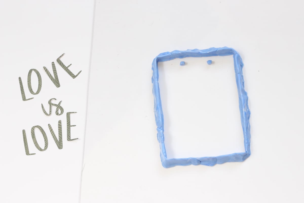 cadre minimaliste transparent en résine - blog création déco