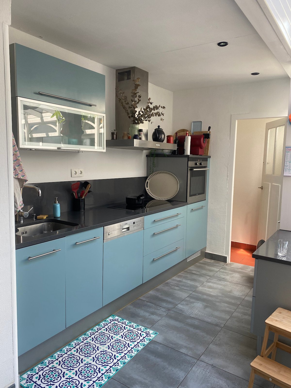 Rénov cuisine peinture multi-surfaces vert amande