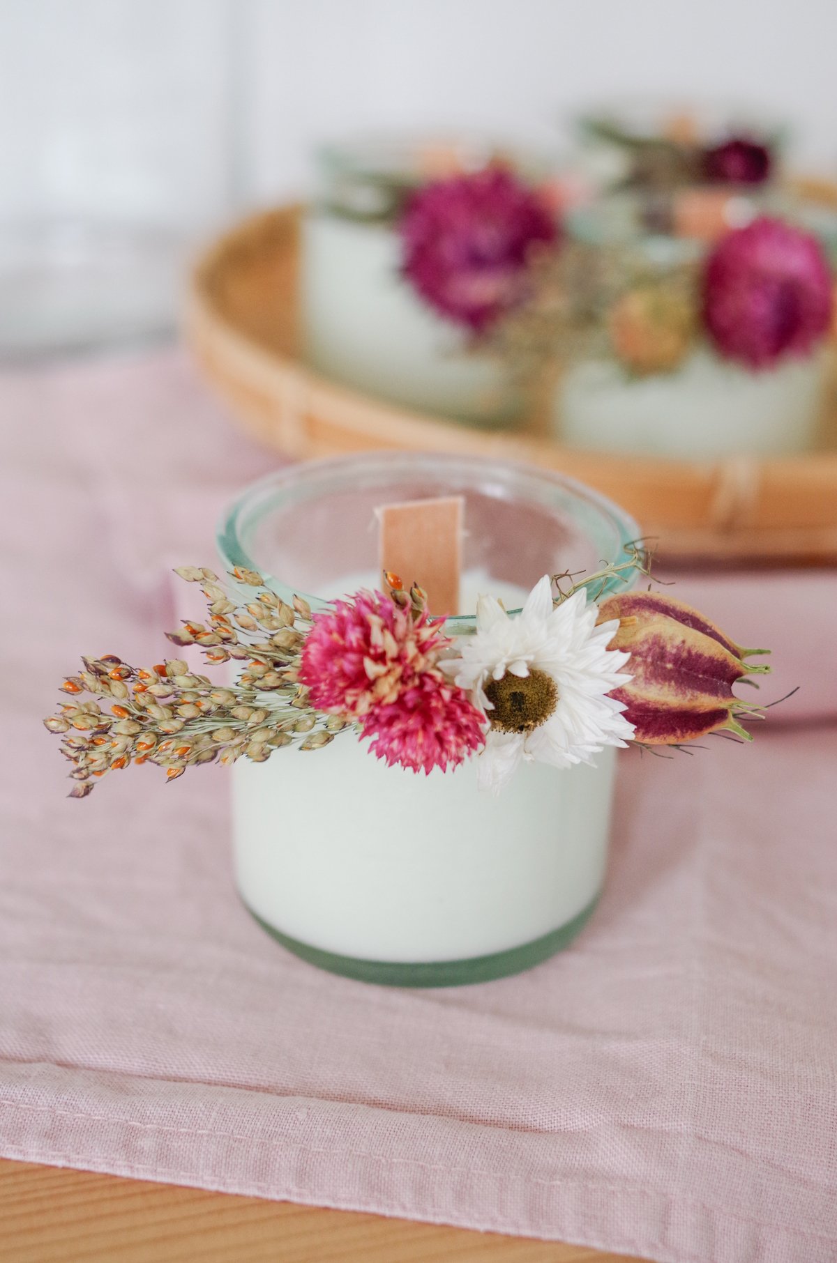 cadeau invité mariage fait-main fleur séchée souvenir remerciement