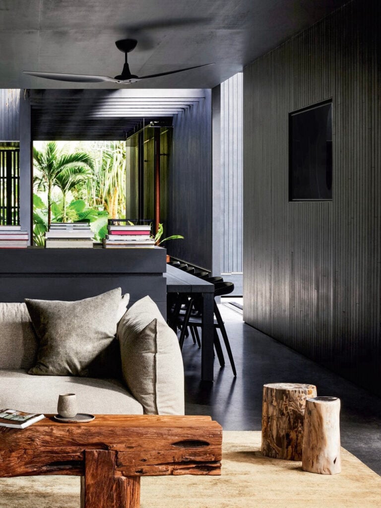 cloison subtile meuble bas entre salon salle à manger séjour séparation