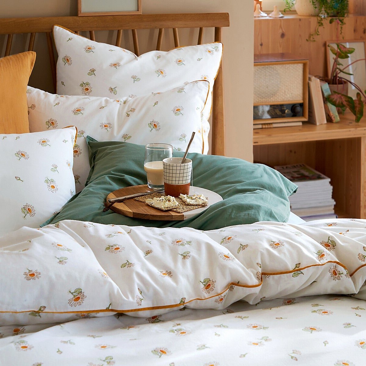 déco chambre nature chic campagne moderne housse couette épi blé