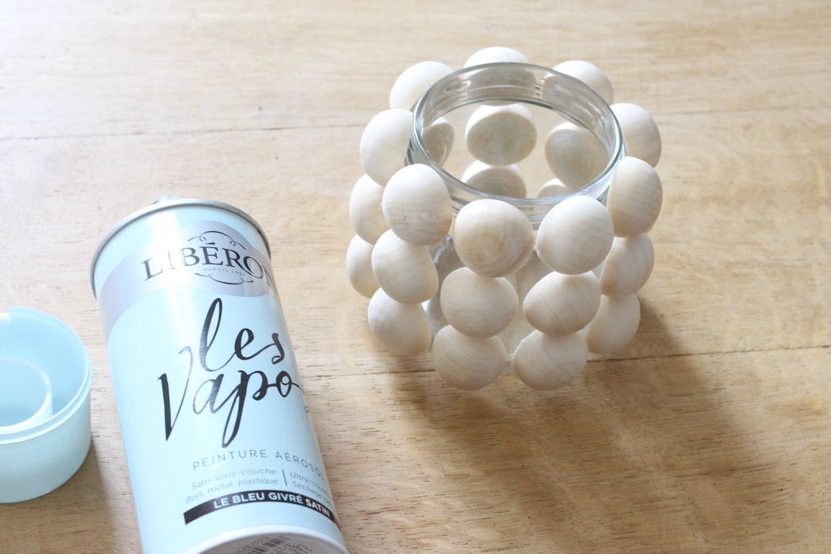 idée déco créative fait-maison vase bulle bois