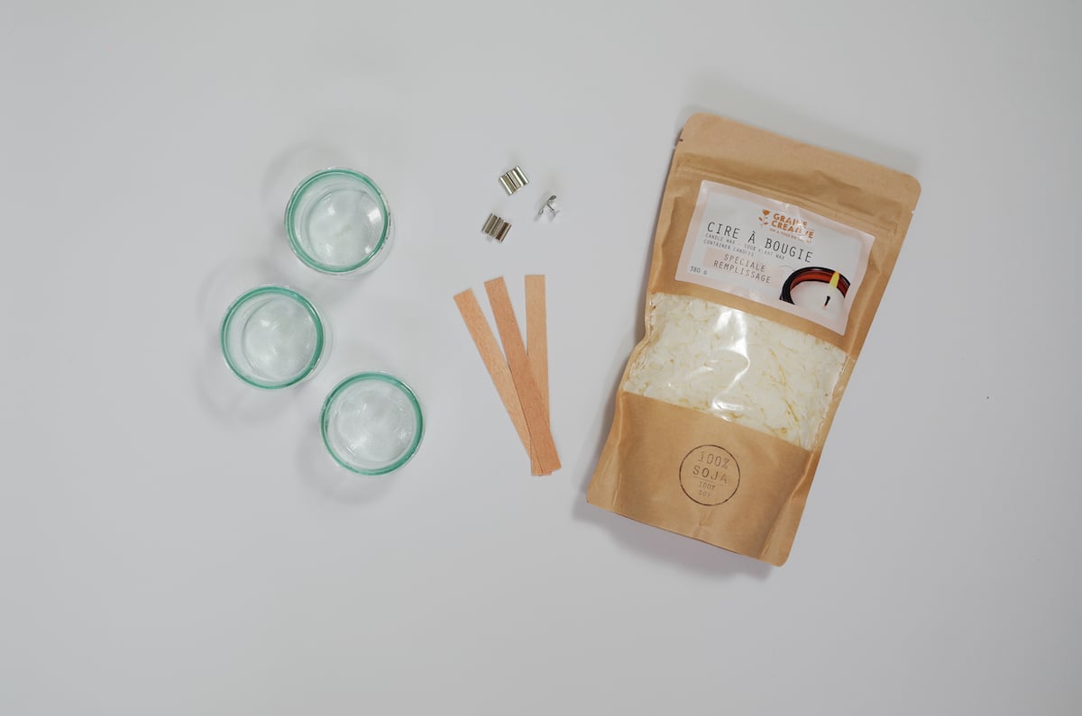 materiel nécessaire diy création déco cire soja