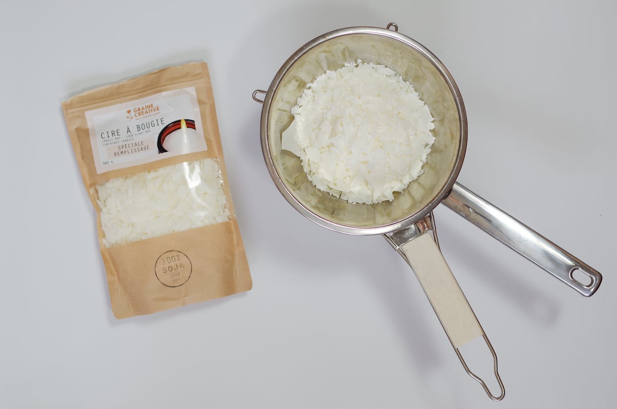 où trouver cire soja naturelle pour confection bougie diy