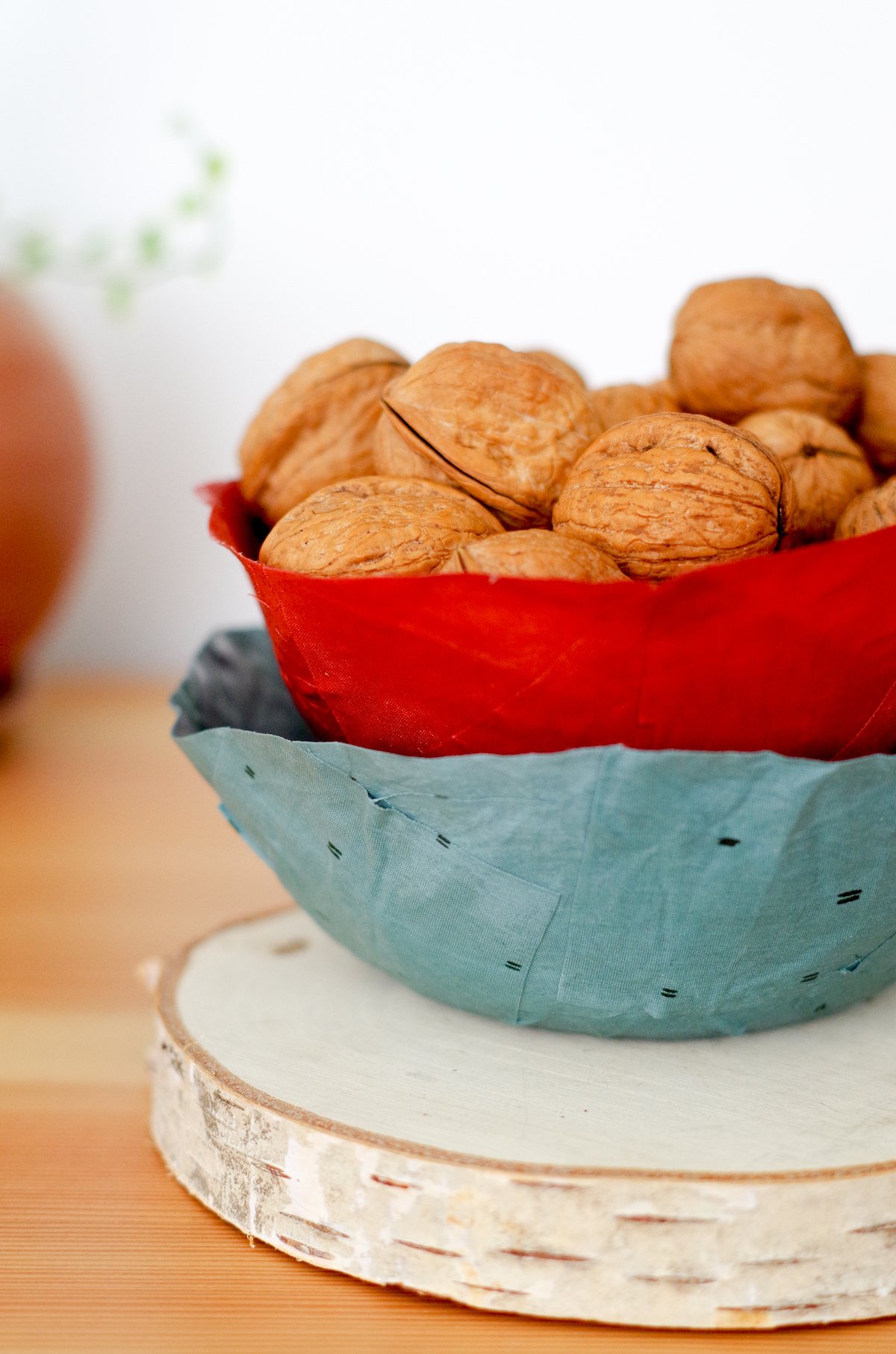 panier rangement en tissu sans couture chute coupon coupe fruits