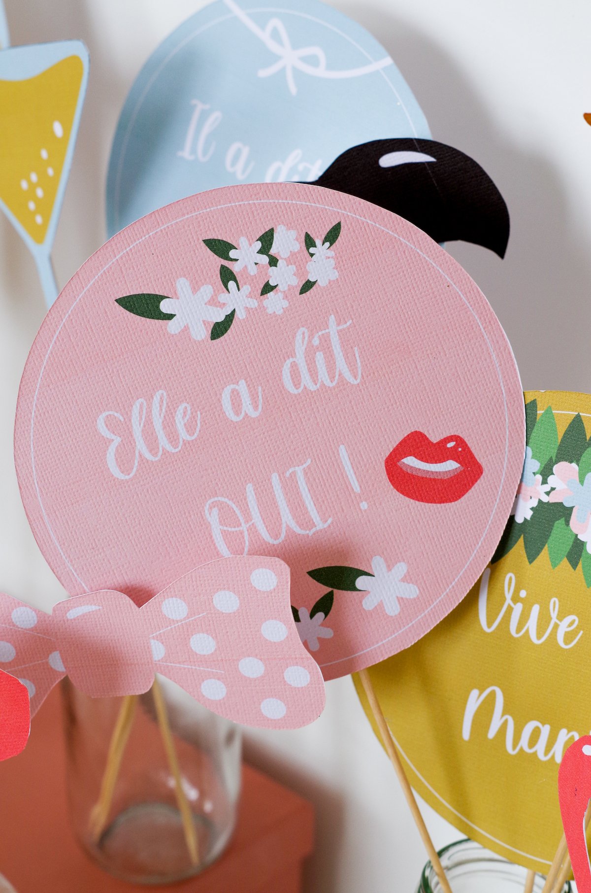 photobooth bohème à imprimer mariage déco bon plan