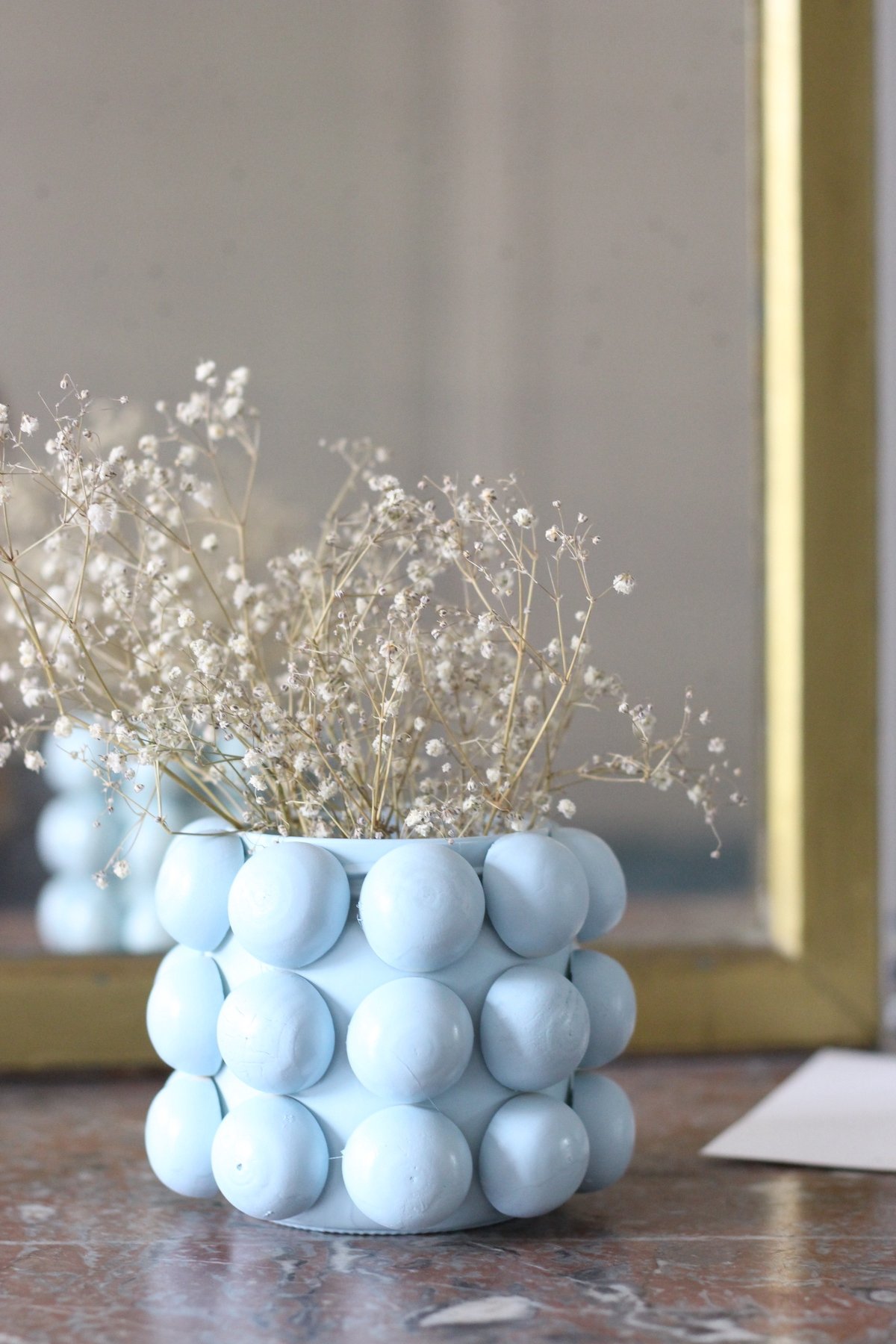 vase bulle verre bois - blog création déco - clem atc