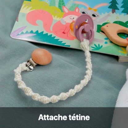 comment faire attache sucette bébé macramé diy cordelette noeud