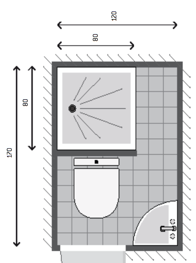 croquis petite salle de bain décoration intérieure