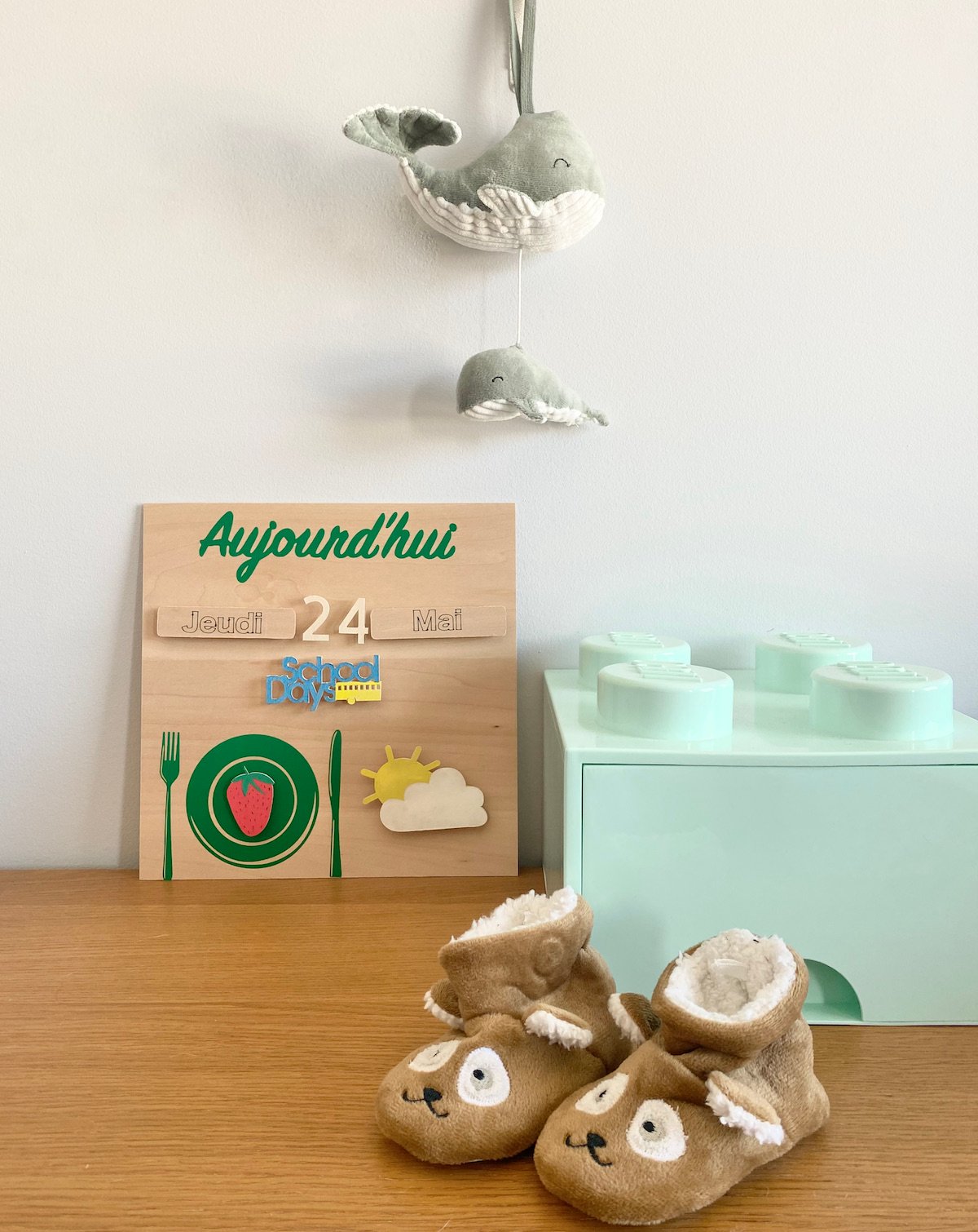 diy semainier Montessori maternelle en bois à faire soi-même