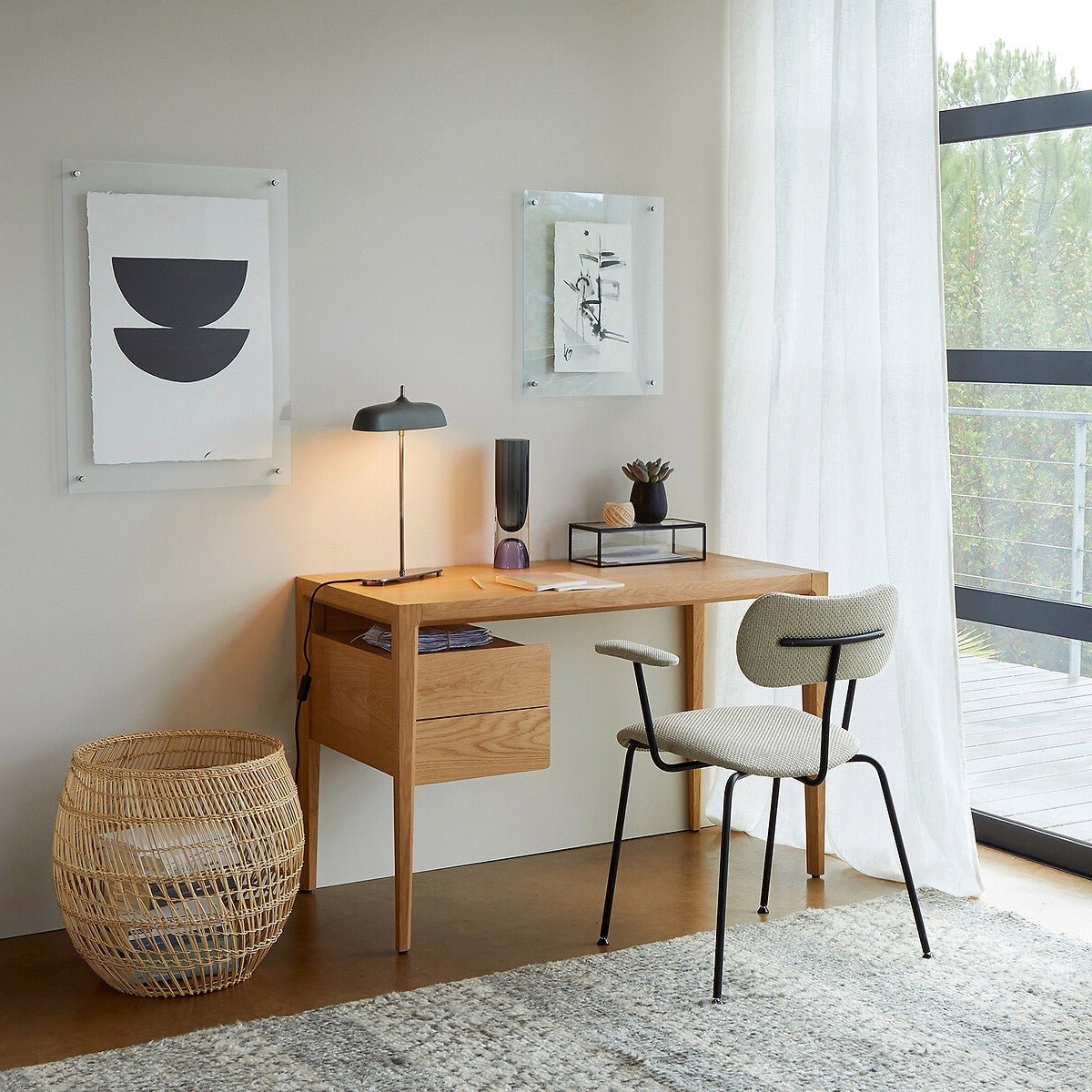 espace bureau homme décoration masculine moderne chic