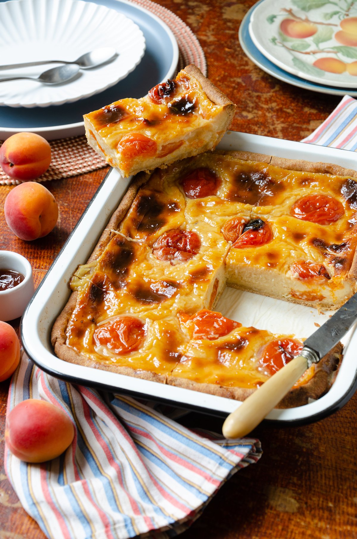 flan pâtissier abricots frais recette cap
