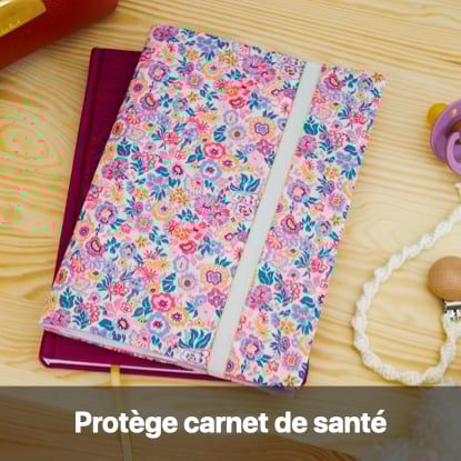 patron couture gratuit protège carnet santé bleu enfant
