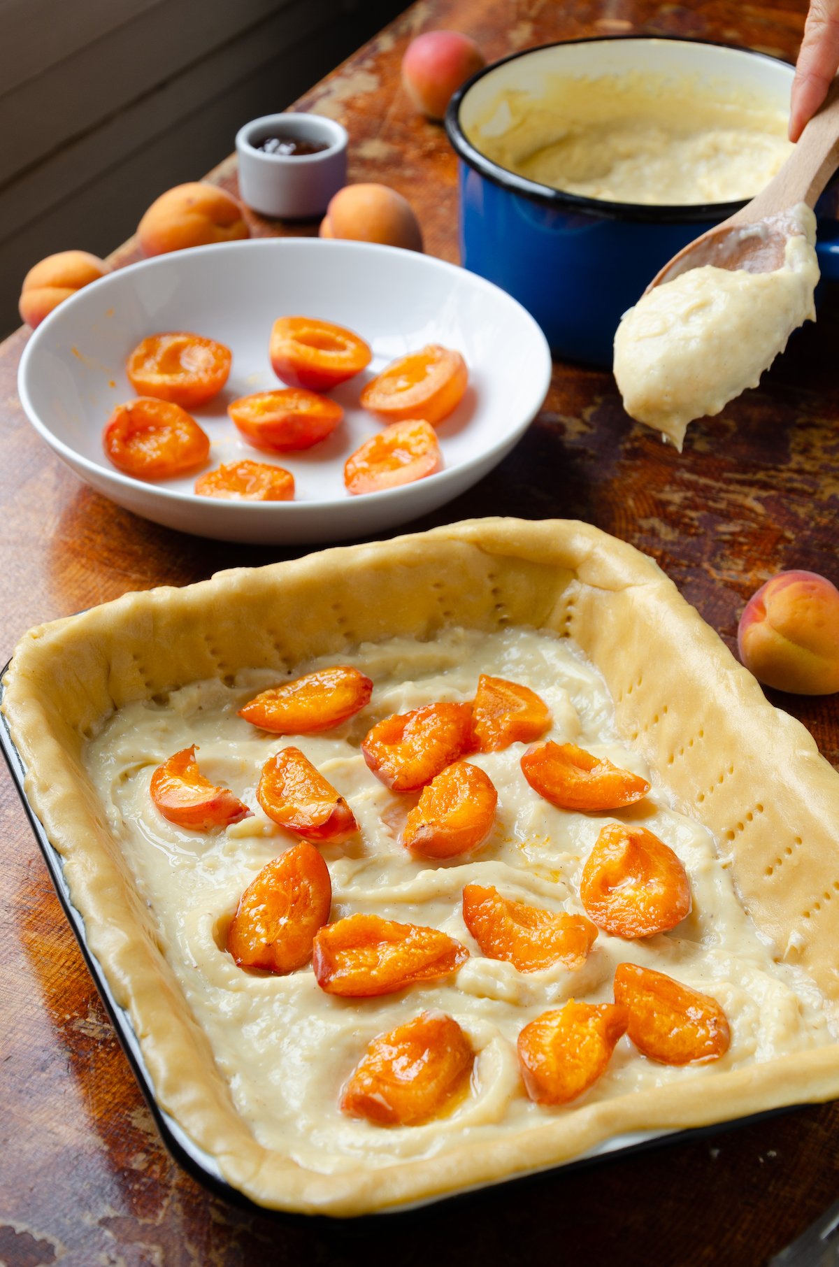 texture flan aux fruits pâte façon béchamel sucrée