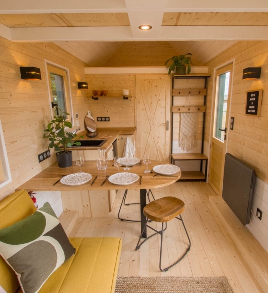 cuisine maison bois roulotte champêtre