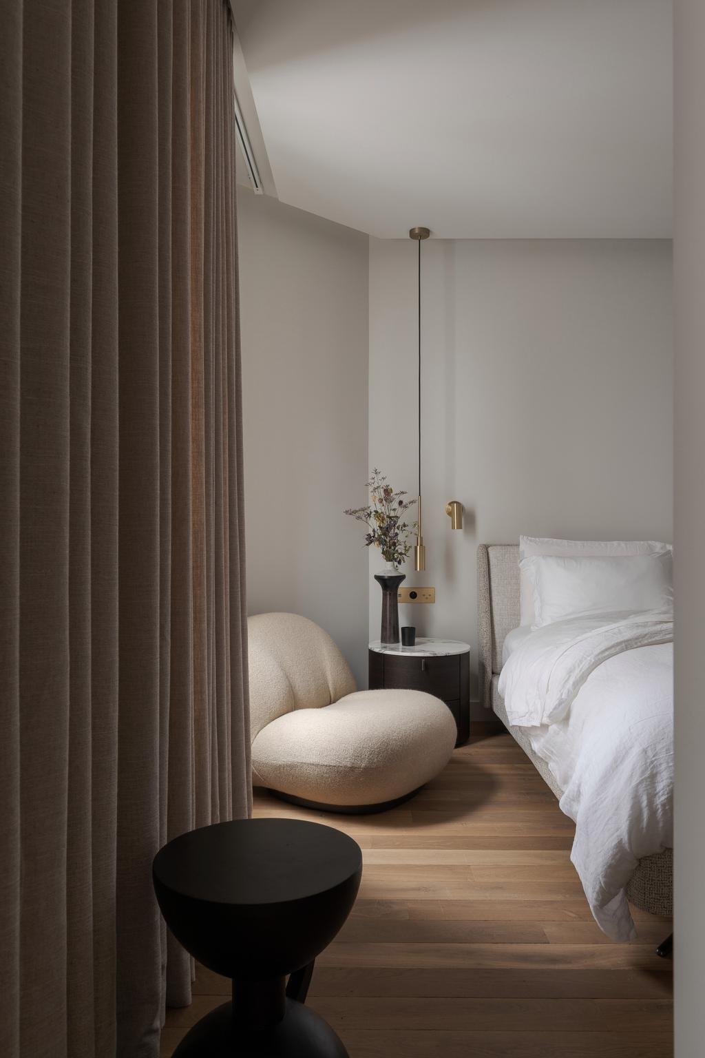 fauteuil Pacha Pierre Paulin bouclette rond déco années 70s moderne