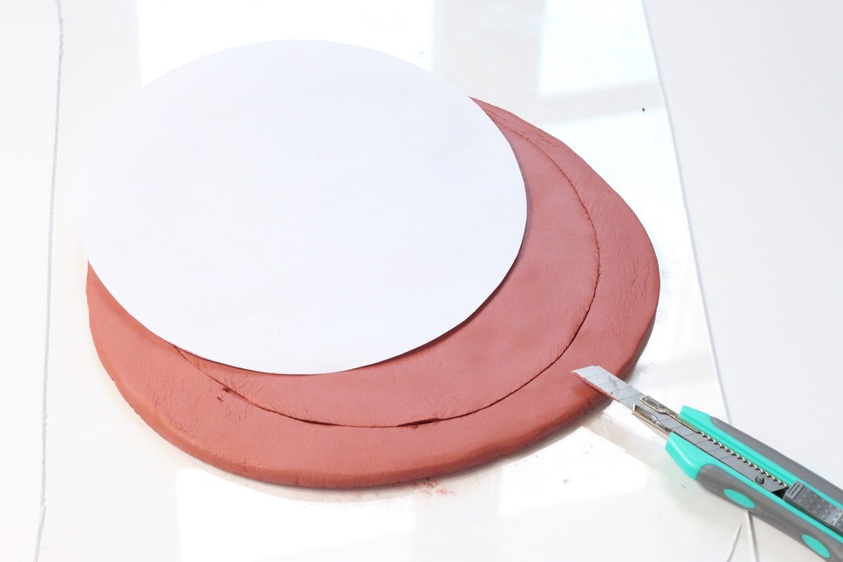 patron papier pour dessous de plat rond à faire soi-même