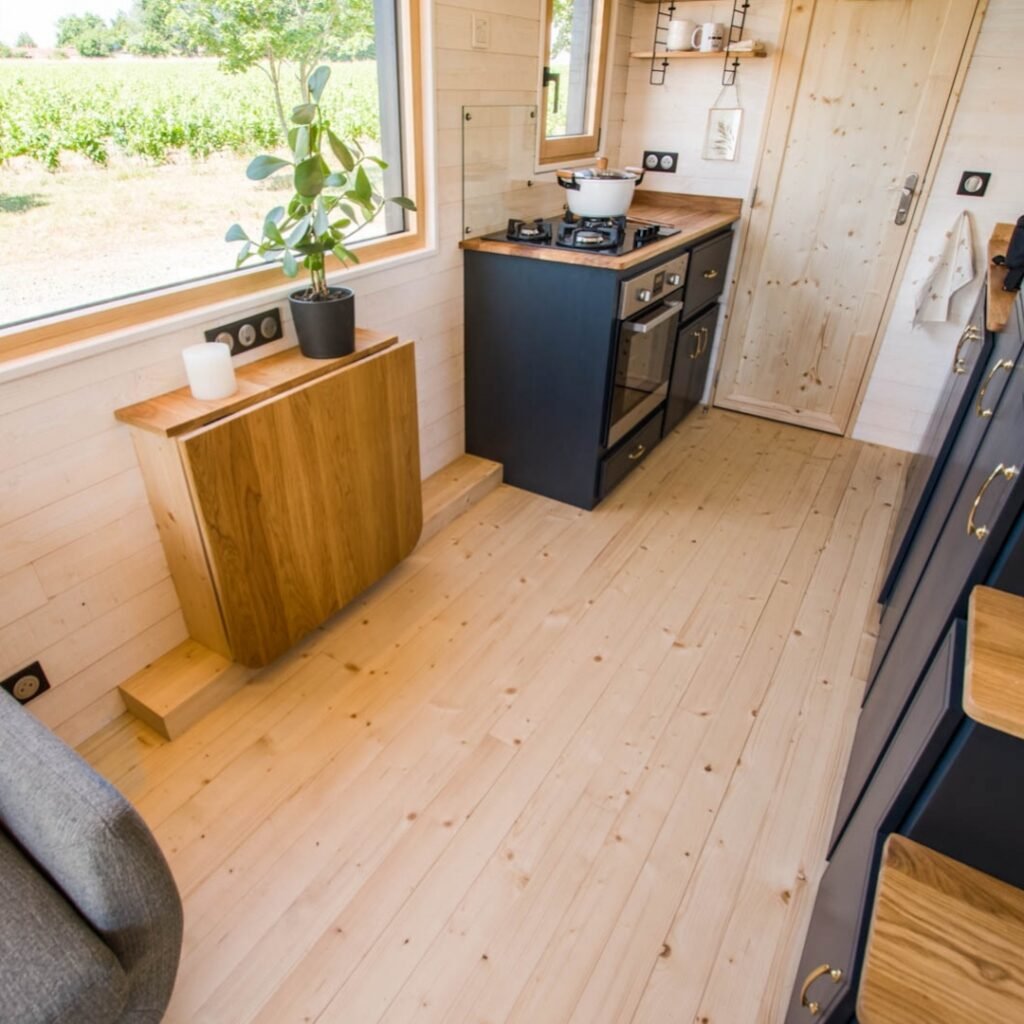 salon cuisine esthétique fonctionnelle idée deco intérieure