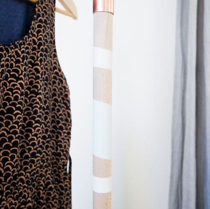 tuto bricolage portant bois cuivre réalisation facile