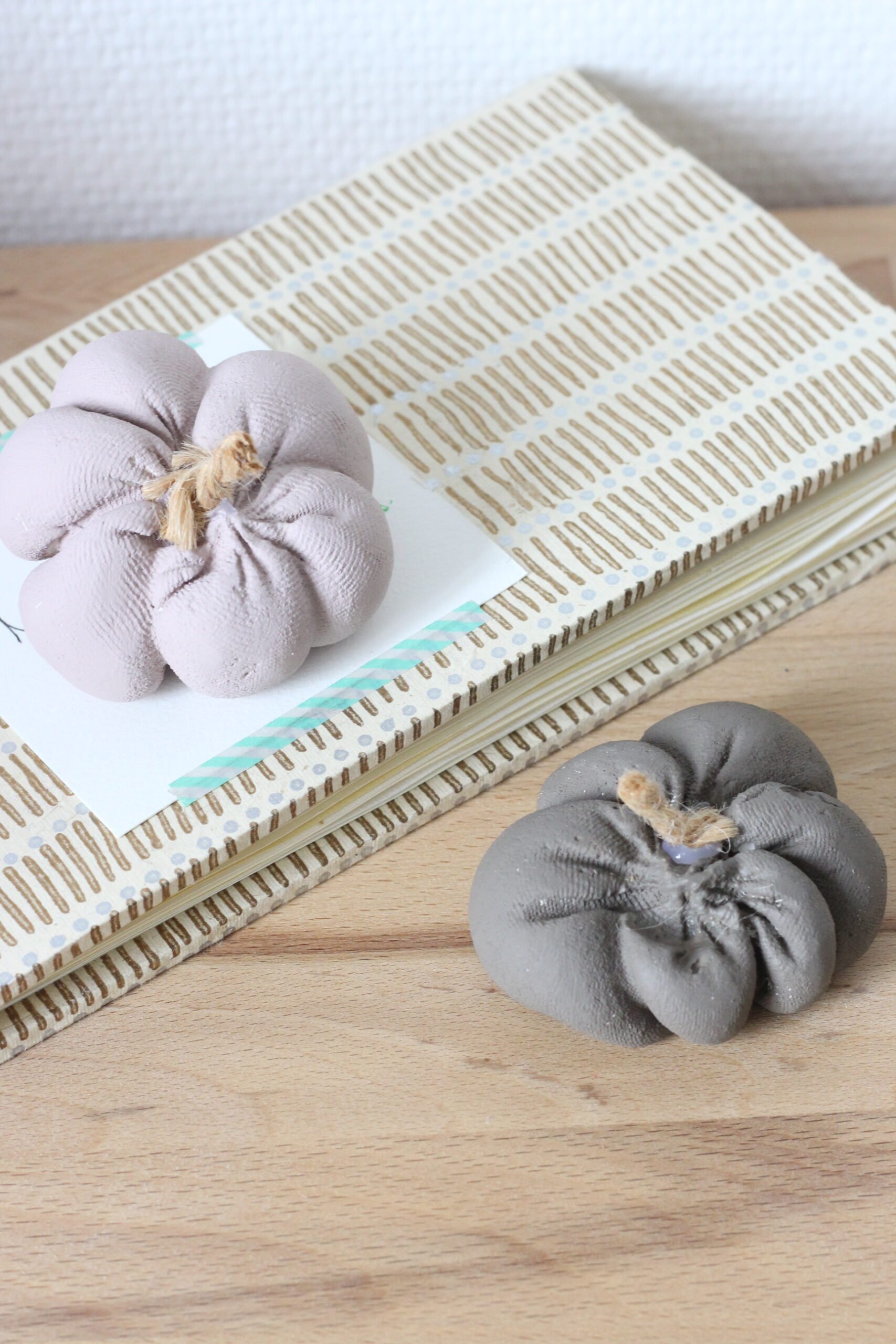 citrouille décorative plâtre à faire soi-même tuto