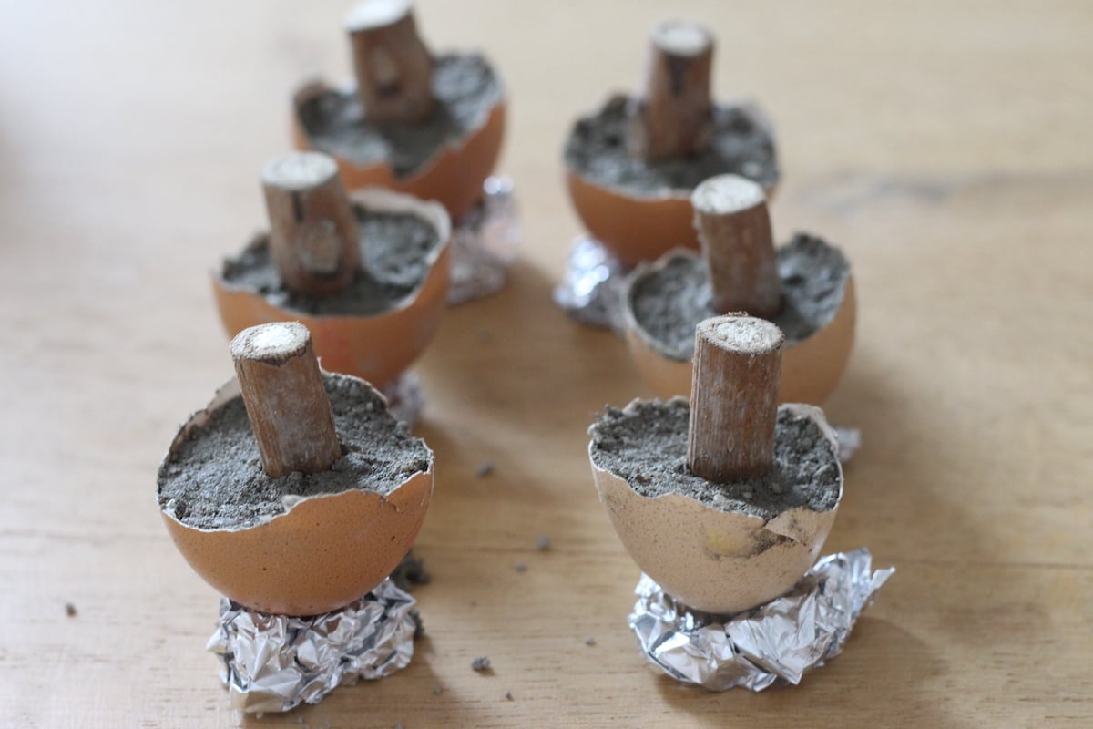 comment fabriquer champignon en béton déco automne