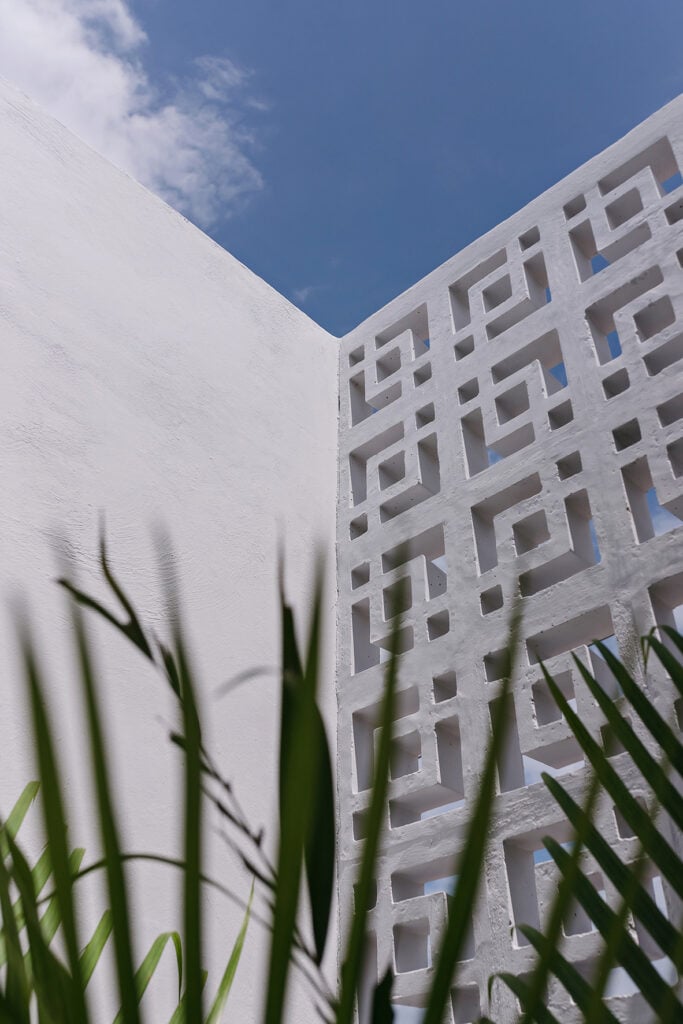 façade traditionnelle architecture maison mexicaine région Yucatan