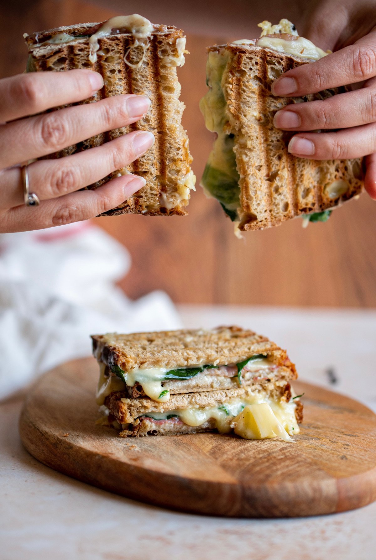 idée recette sandwich chaud hiver ski