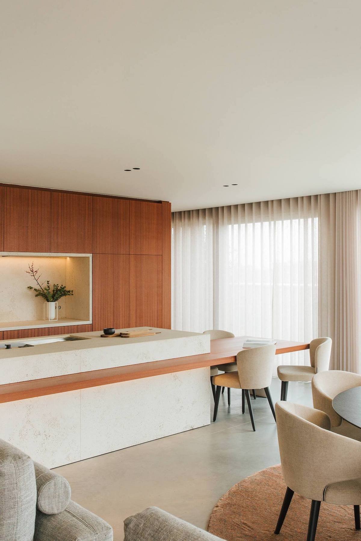 ilot central robinet table de repas basse décroché