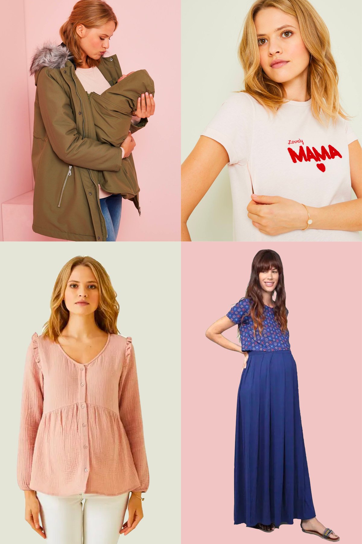 joli manteau femme enceinte évolutif grossesse allaitement vetement