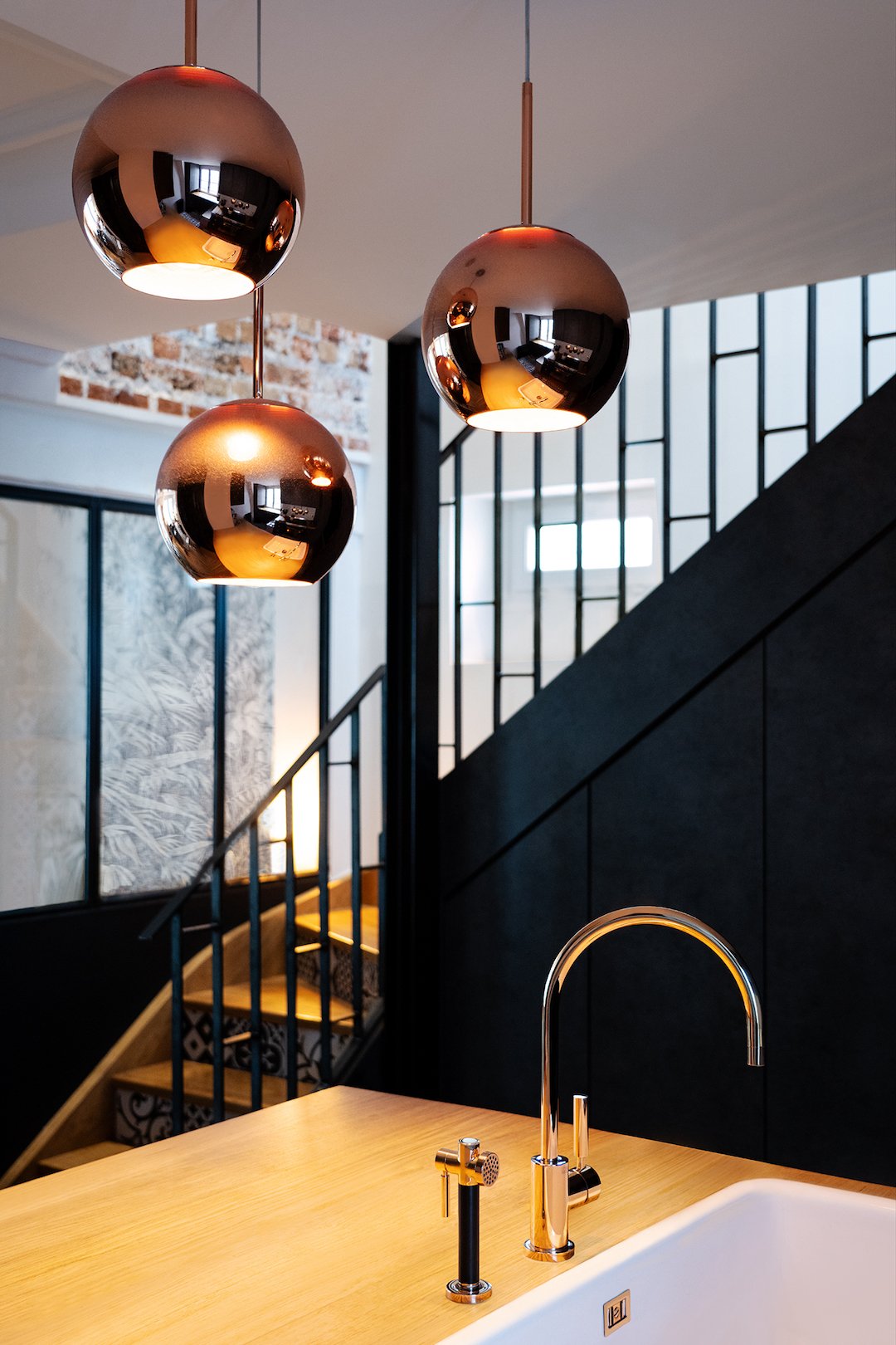 luminaire Tom Dixon rond cuivre copper round