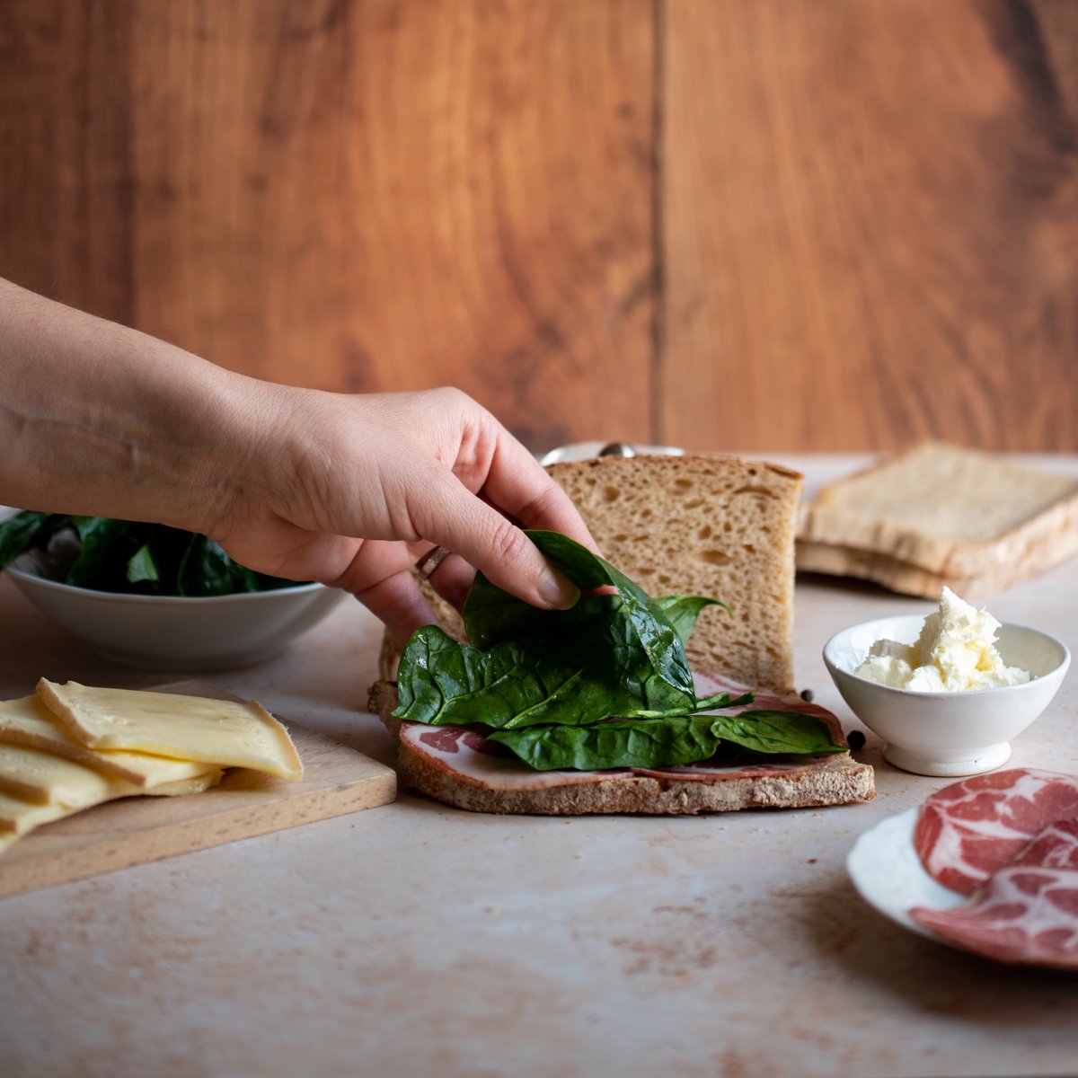 recette coppa sandwich panini italien épinard