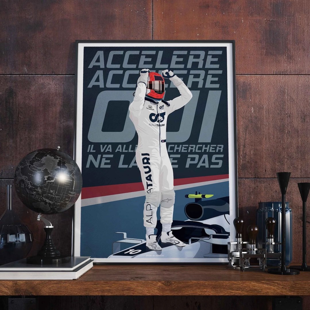 affiche formule 1 sport deco intérieure indus