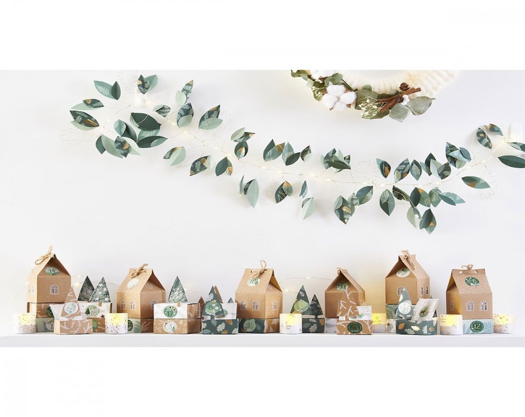 Kit créatif guirlande maison kraft et ficelle déco