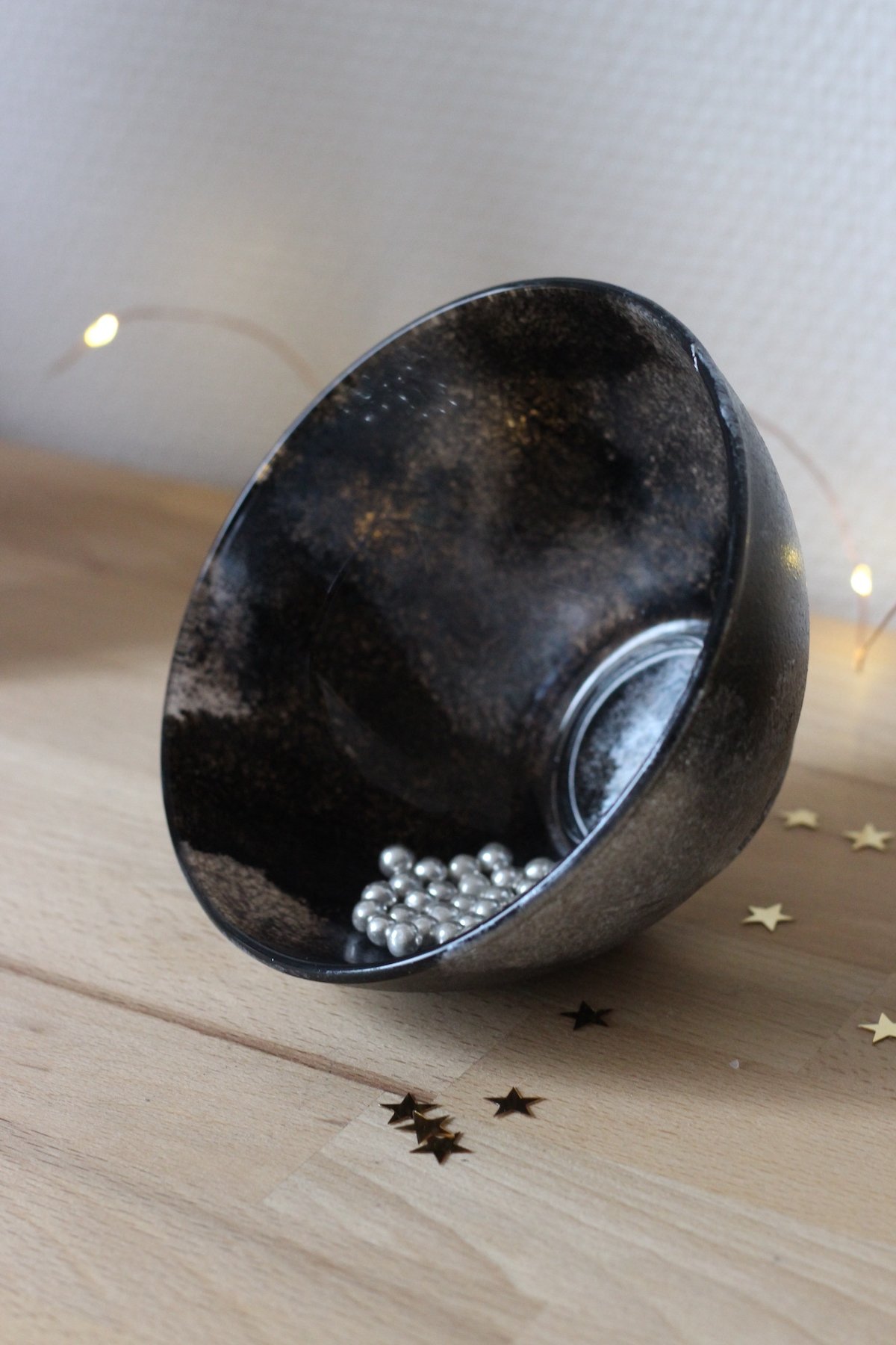 bol personnalisé moderne moon coupelle à bijou cosmique