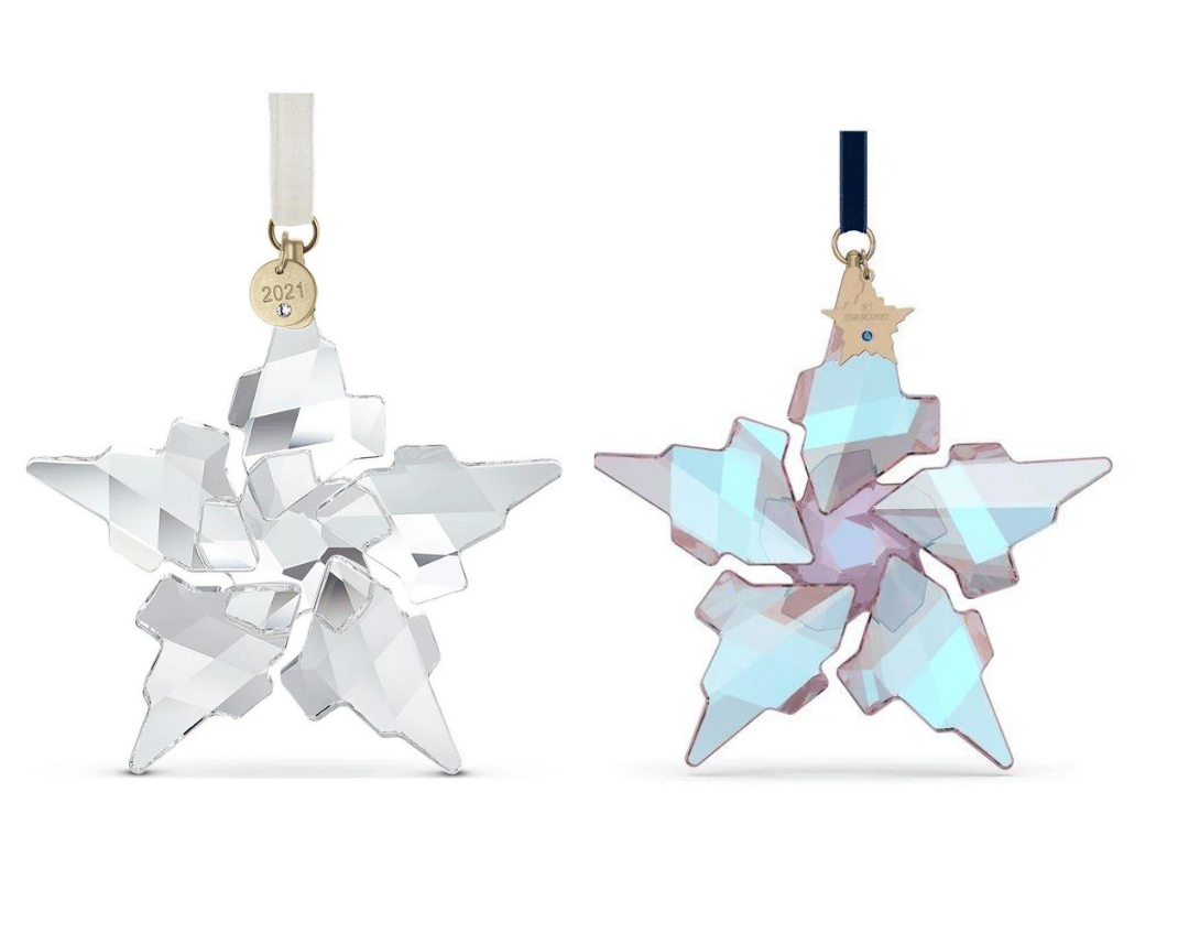 boules de Noël étoile cristaux Swarovski