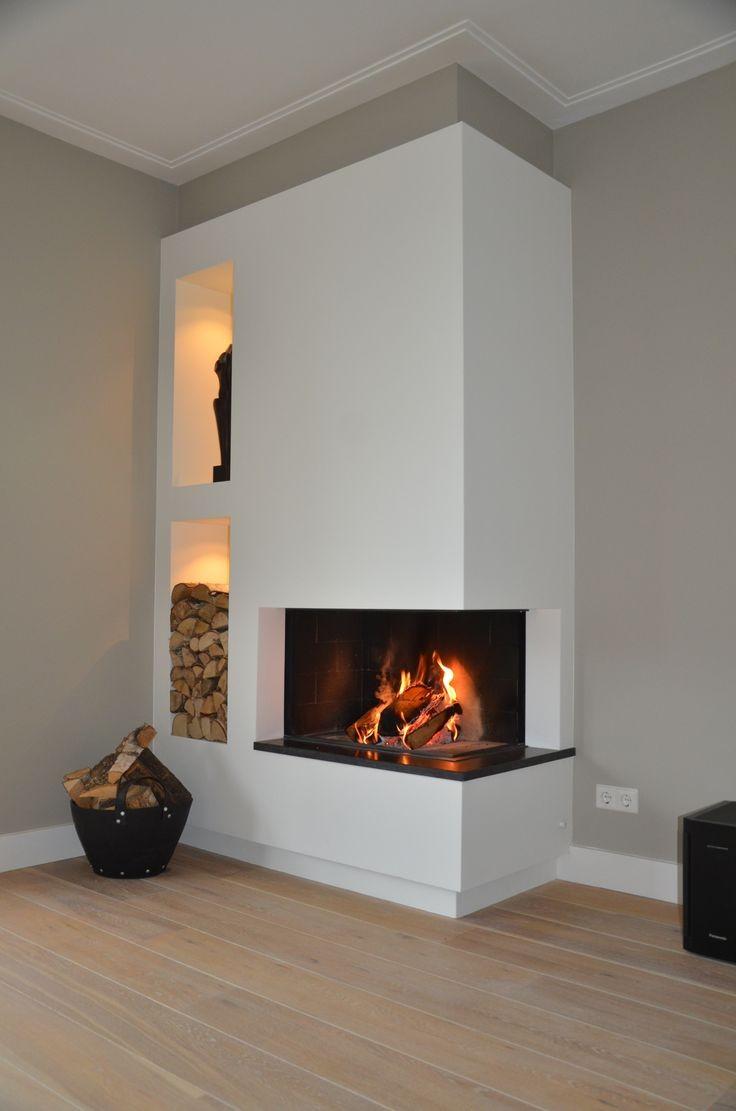 coffrage cheminée deco contemporaine salon