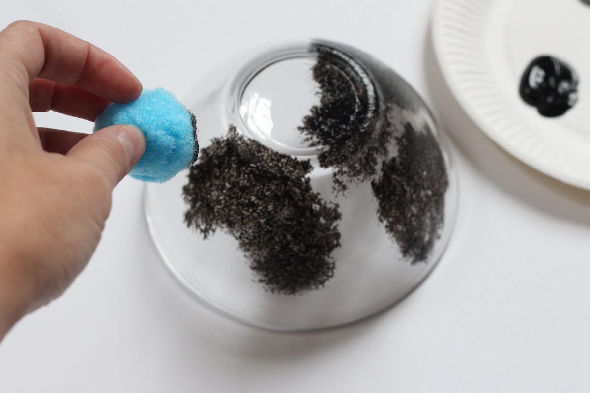 comment créer peinture éponge originale - blog déco diy - clem atc