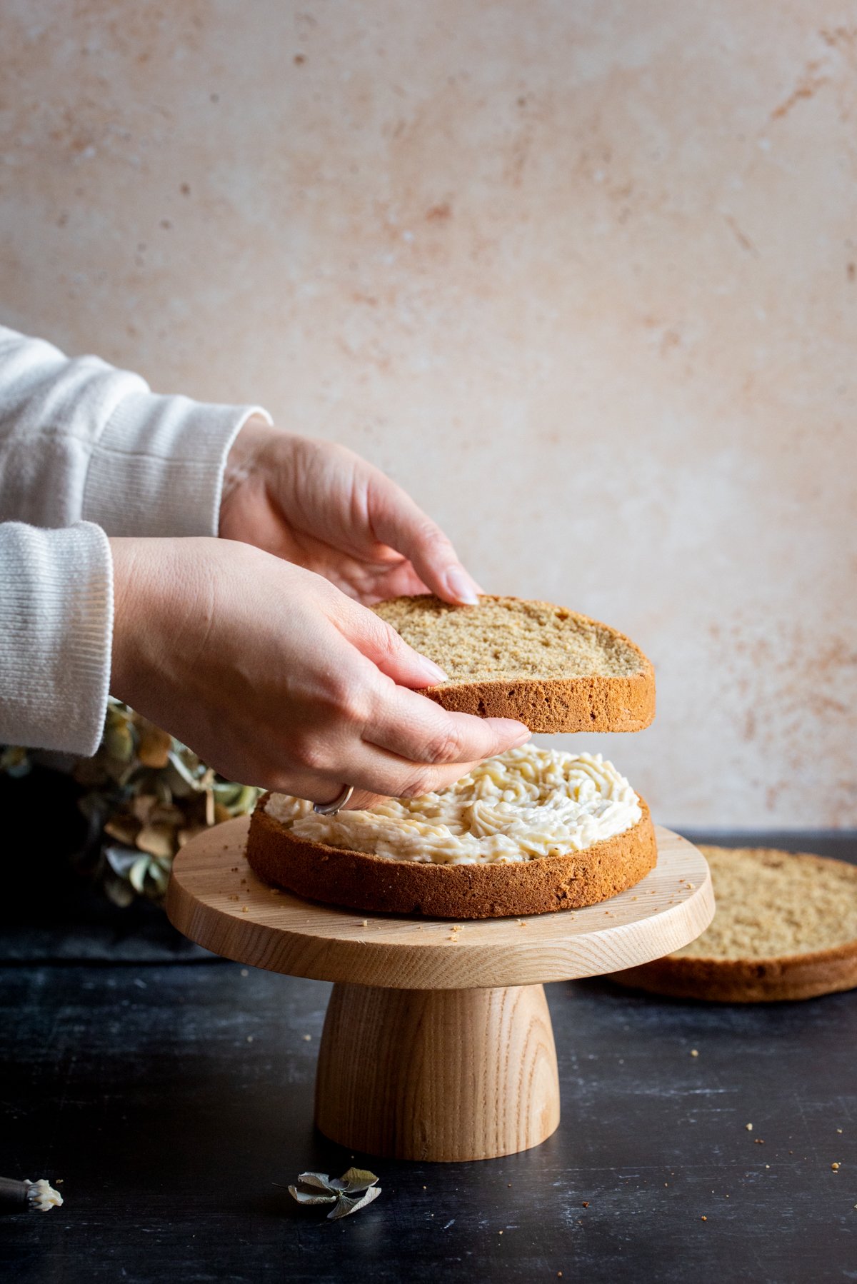comment monter layer cake génoise épices Noël