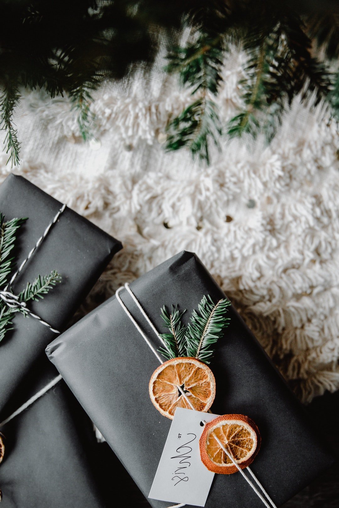 emballage cadeau Noël élégant original nature chic