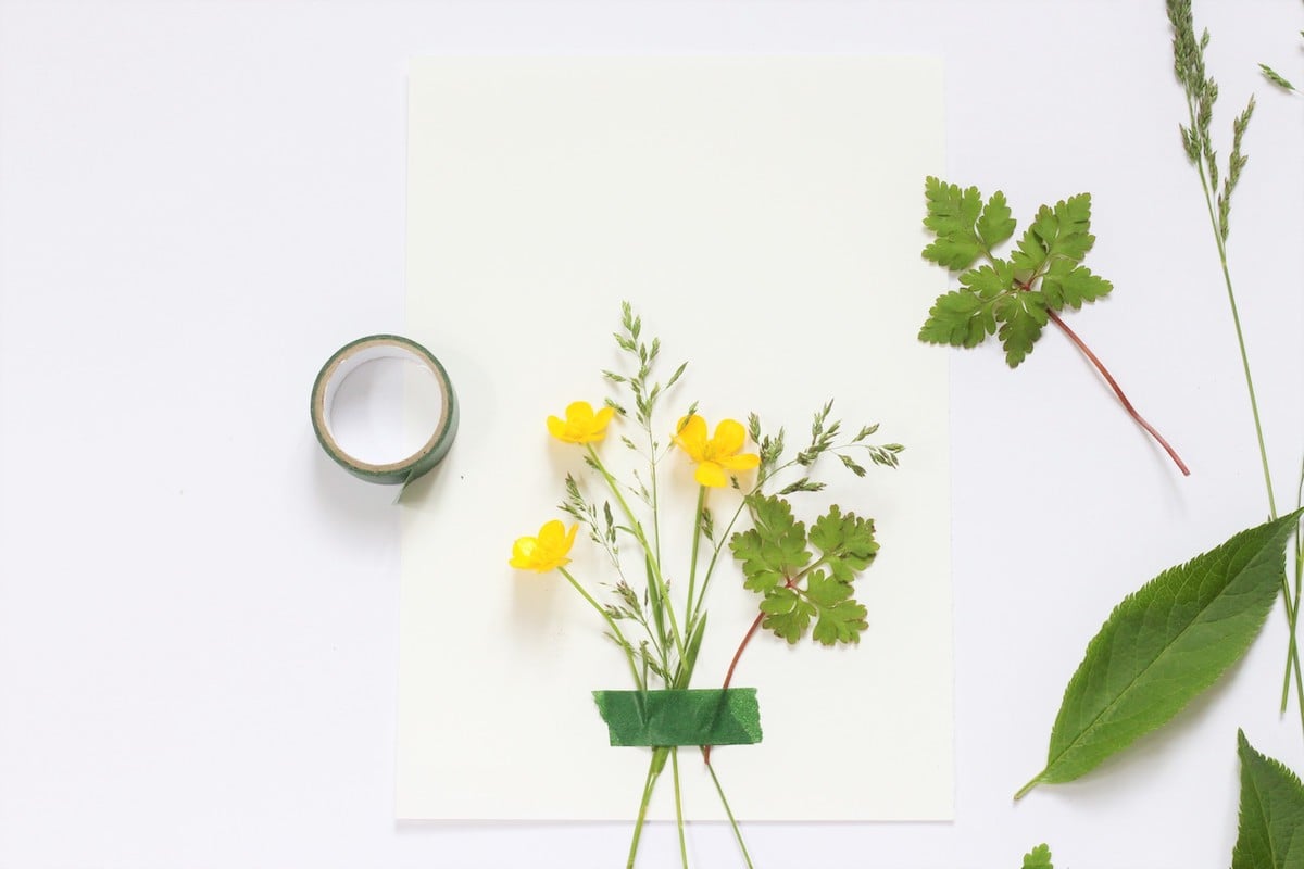 invitation florale à faire soi-même garden party