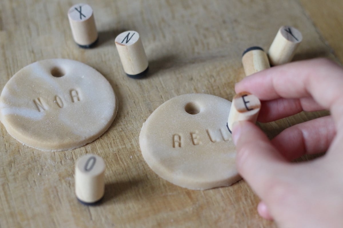 que faire avec tampon lettre décoration Noël