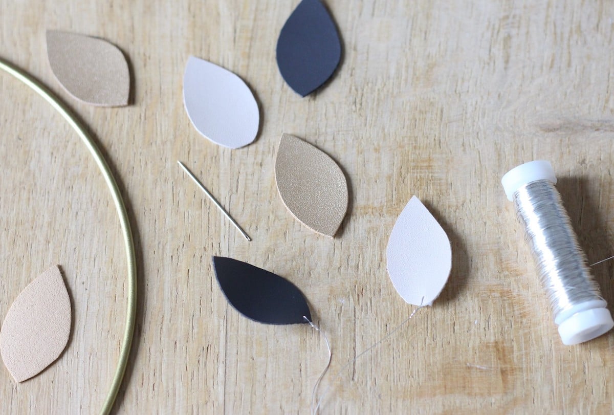 que faire diy déco avec chute cuir vegan simili