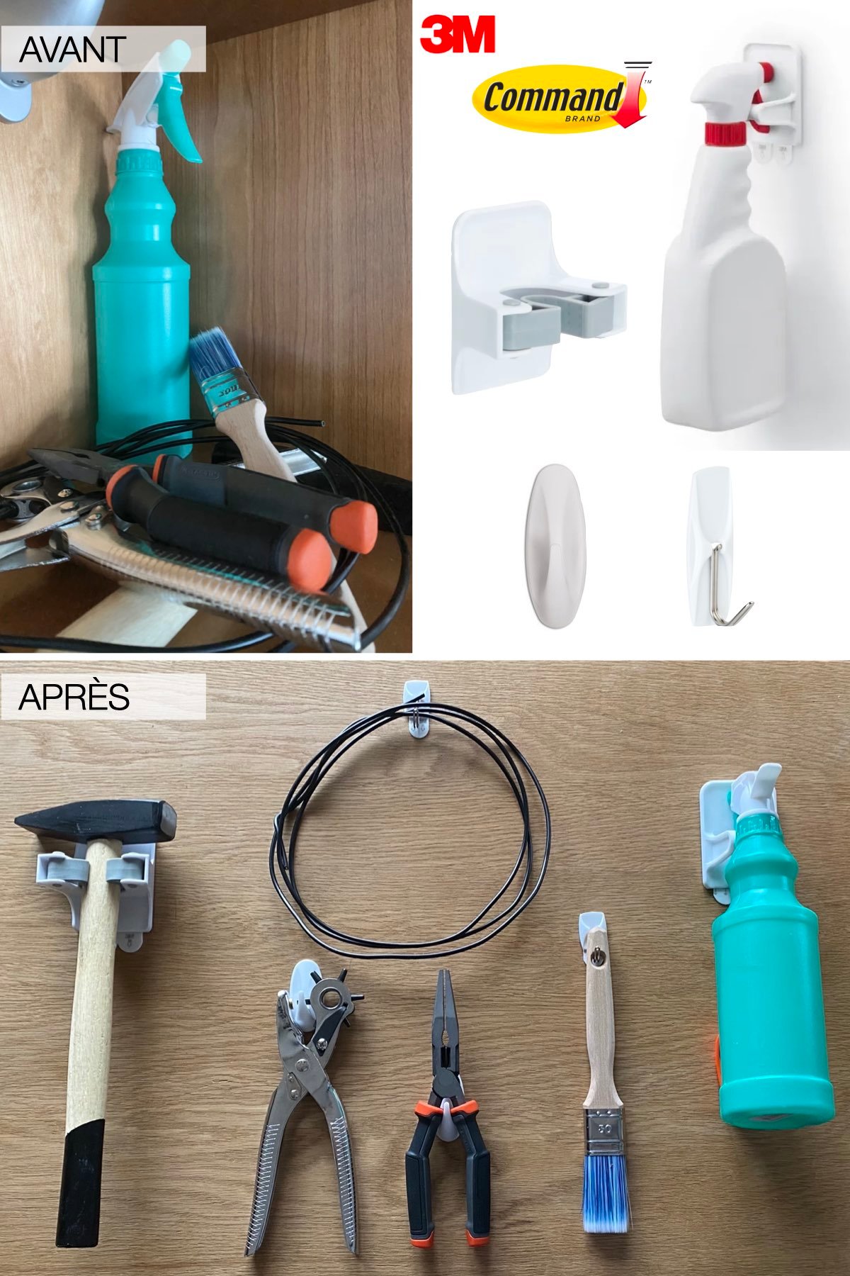 ranger toute maison cuisine garage caisse outils Marie Kondo avant après