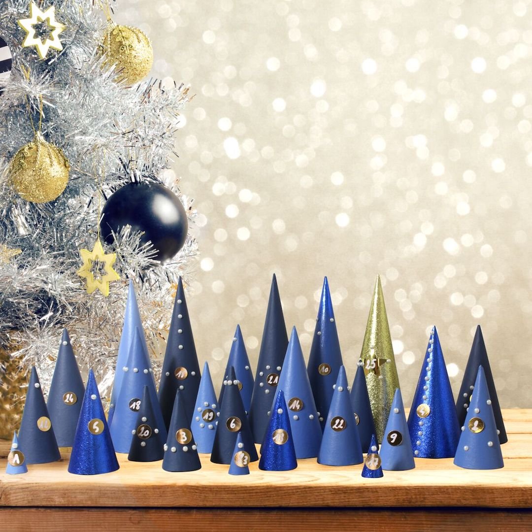idée deco intérieure noel tuto DIY enfant cone papier