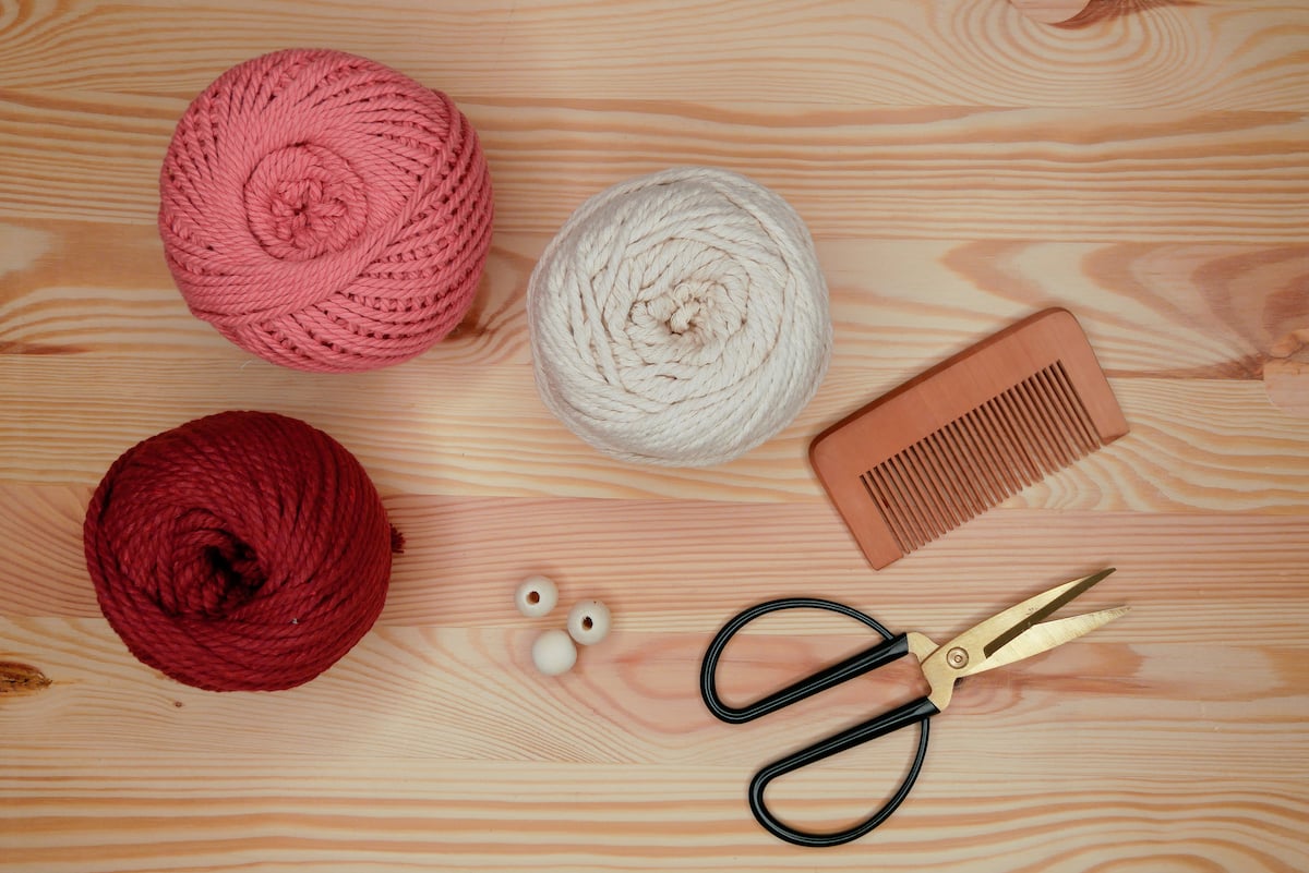 matériel nécessaire kit macramé suspension déco Noël bohème