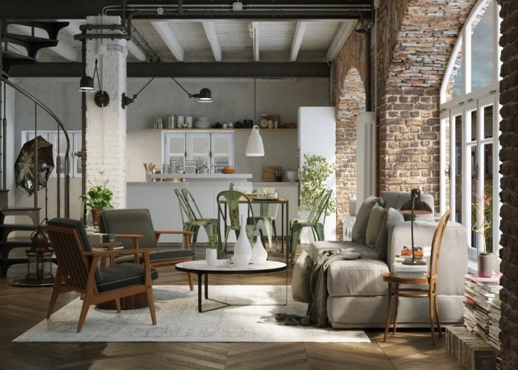 tendance déco style mélange industriel et campagne