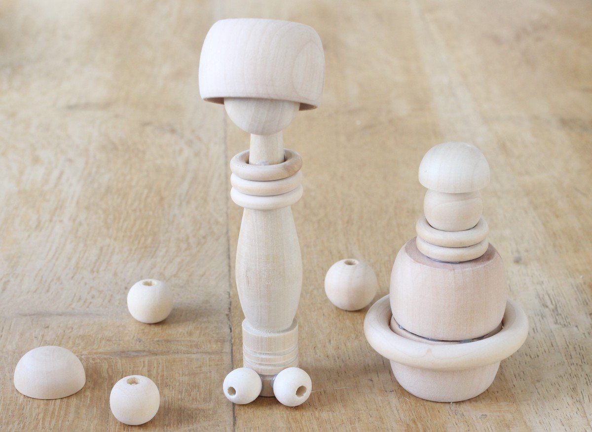 créer jouet en bois diy personnage bricolage