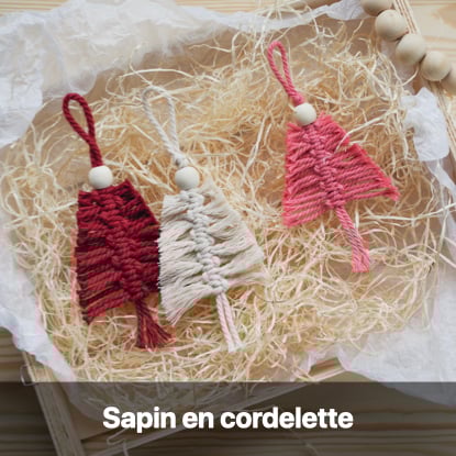 décoration sapin scandinave en cordelette à faire soi-même